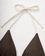 Women Halter String Two Piece Bikini Sets Reversible Thong Swimsuit - Image 2
